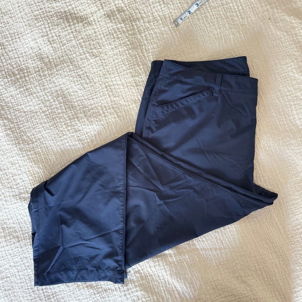 Eddie Bauer Blue Adventurer Roll-Up Cargo Hiking Travel Pants Quick Dry Stretch